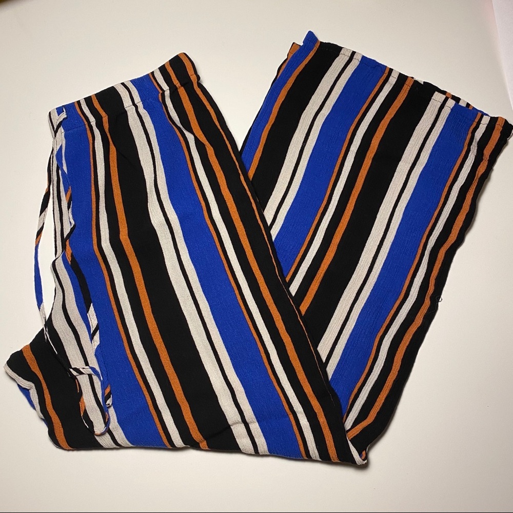 striped palazo pants